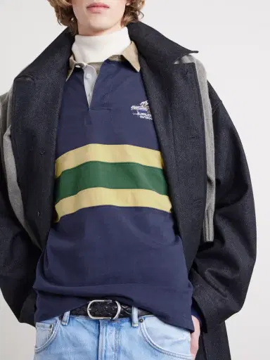 Polo Ralph Lauren Logo-Embroidered triped Cotton-Jersey Rugby Shirt - Men | Thumbnail 5 Polo Ralph Lauren Logo-Embroidered triped Cotton-Jersey Rugby Shirt - Men | Thumbnail 5