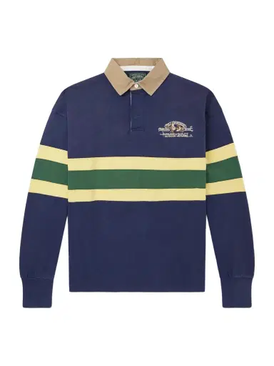 Polo Ralph Lauren Logo-Embroidered triped Cotton-Jersey Rugby Shirt - Men | Thumbnail 1 Polo Ralph Lauren Logo-Embroidered triped Cotton-Jersey Rugby Shirt - Men | Thumbnail 1