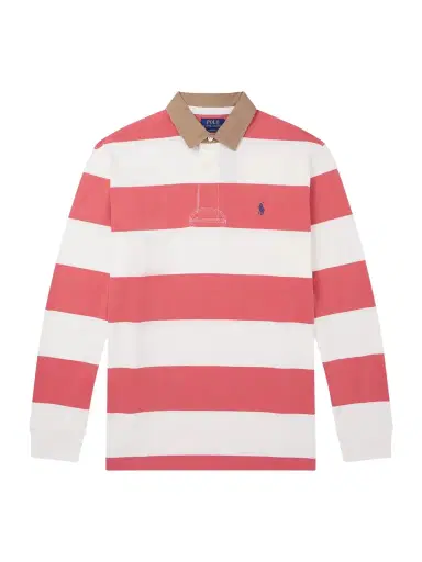 Polo Ralph Lauren Logo-Embroidered Striped Cotton-Jersey Rugby Shirt - Men | Thumbnail 1 Polo Ralph Lauren Logo-Embroidered Striped Cotton-Jersey Rugby Shirt - Men | Thumbnail 1