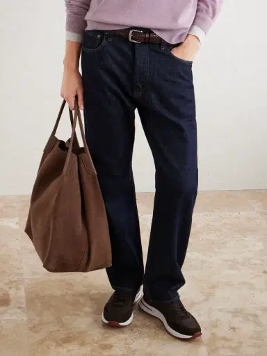 Loro Piana Bale Extra-Large Leather-Trimmed Full-Grain Nubuck Tote Bag - Men | Thumbnail 3 Loro Piana Bale Extra-Large Leather-Trimmed Full-Grain Nubuck Tote Bag - Men | Thumbnail 3
