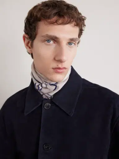 Loro Piana Embroidered Cashmere and Silk-Blend Voile Scarf - Men | Thumbnail 2 Loro Piana Embroidered Cashmere and Silk-Blend Voile Scarf - Men | Thumbnail 2
