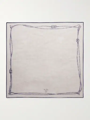 Loro Piana Embroidered Cashmere and Silk-Blend Voile Scarf - Men | Thumbnail 3 Loro Piana Embroidered Cashmere and Silk-Blend Voile Scarf - Men | Thumbnail 3