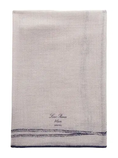 Loro Piana Embroidered Cashmere and Silk-Blend Voile Scarf - Men | Thumbnail 1 Loro Piana Embroidered Cashmere and Silk-Blend Voile Scarf - Men | Thumbnail 1