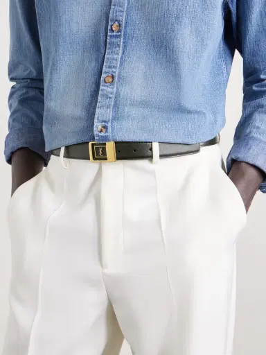 Saint Laurent Leather Belt - Men | Thumbnail 3 Saint Laurent Leather Belt - Men | Thumbnail 3