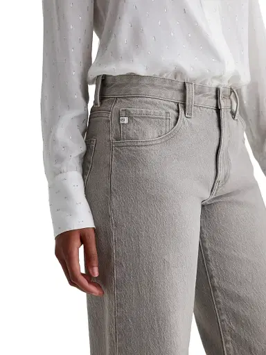AG Jeans Women's Adria Low-Rise Wide-Leg Jeans - Silver Myst | Thumbnail 5 AG Jeans Women's Adria Low-Rise Wide-Leg Jeans - Silver Myst | Thumbnail 5
