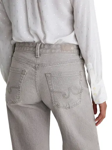 AG Jeans Women's Adria Low-Rise Wide-Leg Jeans - Silver Myst | Thumbnail 6 AG Jeans Women's Adria Low-Rise Wide-Leg Jeans - Silver Myst | Thumbnail 6