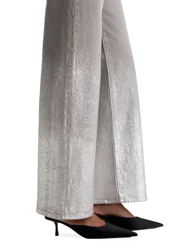 AG Jeans Women's Adria Low-Rise Wide-Leg Jeans - Silver Myst | Thumbnail 7 AG Jeans Women's Adria Low-Rise Wide-Leg Jeans - Silver Myst | Thumbnail 7