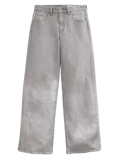 AG Jeans Women's Adria Low-Rise Wide-Leg Jeans - Silver Myst | Thumbnail 1 AG Jeans Women's Adria Low-Rise Wide-Leg Jeans - Silver Myst | Thumbnail 1
