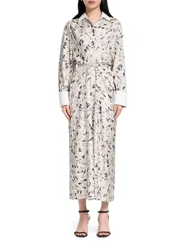 Altuzarra Women's Floyd Animal Print Shirtdress | Thumbnail 3 Altuzarra Women's Floyd Animal Print Shirtdress | Thumbnail 3