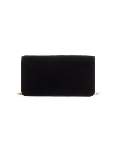 Valentino Garavani Women's VLogo Signature Mini Velvet Shoulder Bag - Black | Thumbnail 2 Valentino Garavani Women's VLogo Signature Mini Velvet Shoulder Bag - Black | Thumbnail 2