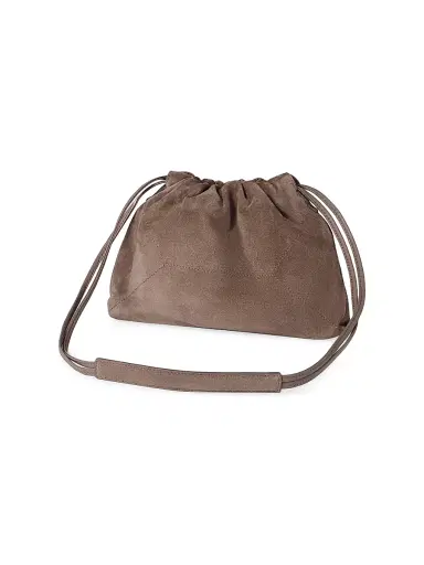 Brunello Cucinelli Women's Duo Pouch Bag in Suede with Monili | Thumbnail 3 Brunello Cucinelli Women's Duo Pouch Bag in Suede with Monili | Thumbnail 3