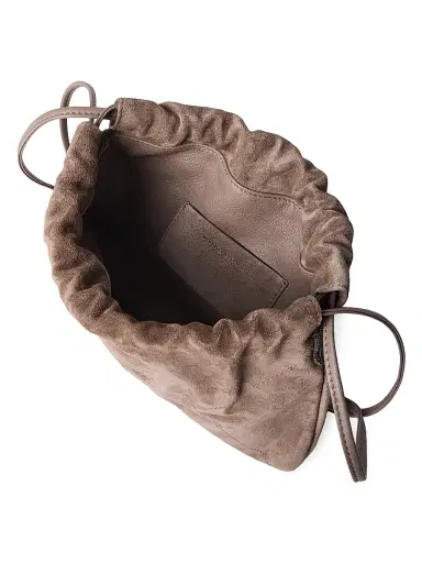 Brunello Cucinelli Women's Duo Pouch Bag in Suede with Monili | Thumbnail 4 Brunello Cucinelli Women's Duo Pouch Bag in Suede with Monili | Thumbnail 4