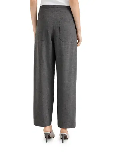 Brunello Cucinelli Women's Tropical Luxury Wool Tailored Track Trousers - Medium Grey - Size 00 | Thumbnail 3 Brunello Cucinelli Women's Tropical Luxury Wool Tailored Track Trousers - Medium Grey - Size 00 | Thumbnail 3
