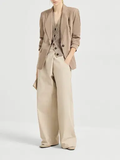 Brunello Cucinelli Women's Sparkling Cotton English Rib Cardigan | Thumbnail 6 Brunello Cucinelli Women's Sparkling Cotton English Rib Cardigan | Thumbnail 6