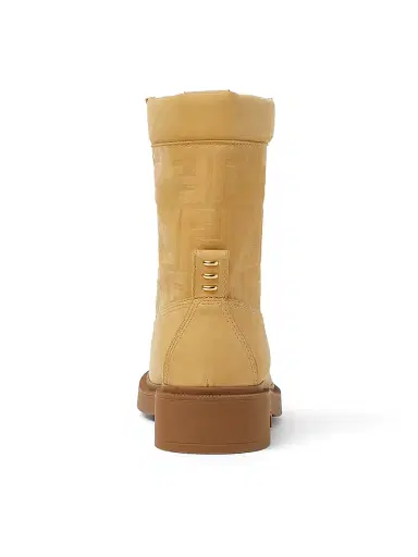 Fendi Women's Filo 35MM Suede Combat Boots - Light Ocra | Thumbnail 3 Fendi Women's Filo 35MM Suede Combat Boots - Light Ocra | Thumbnail 3