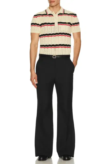 Valentino Diagonal Wool Trouser | Thumbnail 4 Valentino Diagonal Wool Trouser | Thumbnail 4