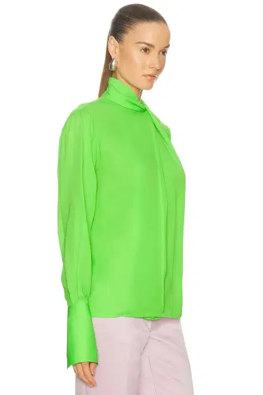 TOM FORD Silk Georgette Long Sleeve Blouse | Thumbnail 2 TOM FORD Silk Georgette Long Sleeve Blouse | Thumbnail 2
