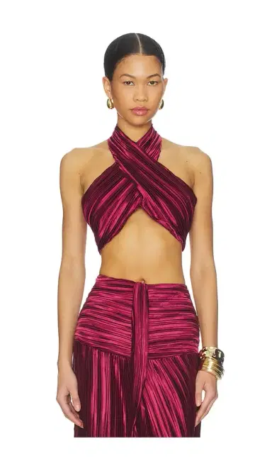 Sonya Moda Joelle Plisse Halter Top | Thumbnail 1 Sonya Moda Joelle Plisse Halter Top | Thumbnail 1