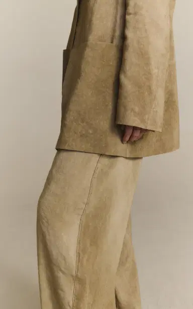 Cortana Cassian Collarless Linen-Blend Jacket | Thumbnail 6 Cortana Cassian Collarless Linen-Blend Jacket | Thumbnail 6