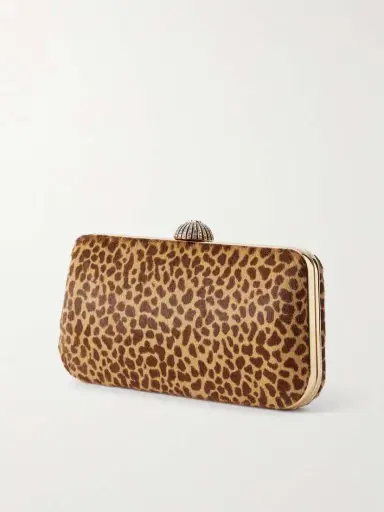 Valentino Garavani Carry Secrets Embellished Leopard-print Calf Hair Clutch | Thumbnail 4 Valentino Garavani Carry Secrets Embellished Leopard-print Calf Hair Clutch | Thumbnail 4