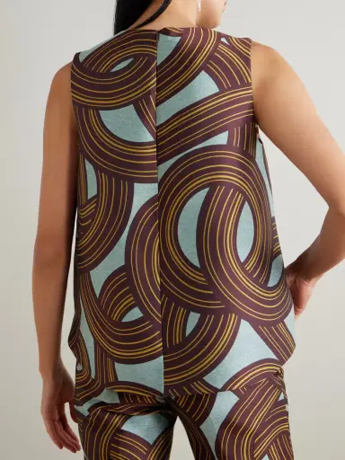 La DoubleJ La Scala Darted Jacquard-satin Top | Thumbnail 3 La DoubleJ La Scala Darted Jacquard-satin Top | Thumbnail 3
