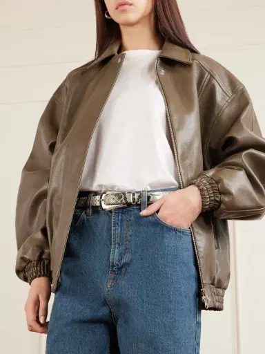Déhanche Colette Snake-effect Leather Waist Belt | Thumbnail 2 Déhanche Colette Snake-effect Leather Waist Belt | Thumbnail 2