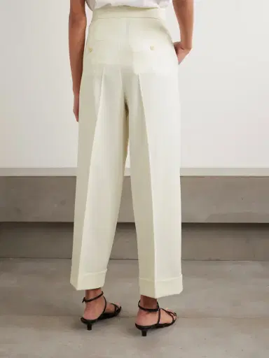 Max Mara Pleated Wool-blend Wide-leg Pants | Thumbnail 4 Max Mara Pleated Wool-blend Wide-leg Pants | Thumbnail 4