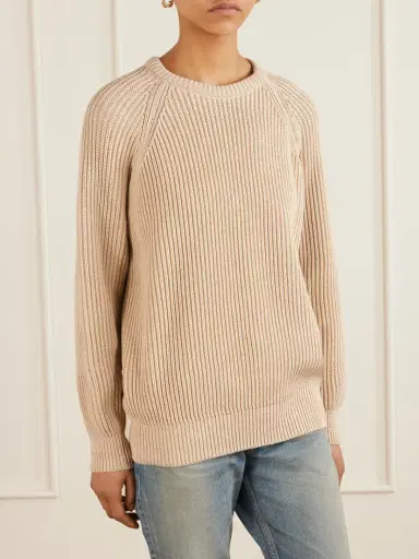Saint Laurent Ribbed-knit Cotton Sweater | Thumbnail 3 Saint Laurent Ribbed-knit Cotton Sweater | Thumbnail 3