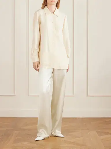 The Row Ardyn Hammered-silk Wide-leg Pants | Thumbnail 2 The Row Ardyn Hammered-silk Wide-leg Pants | Thumbnail 2