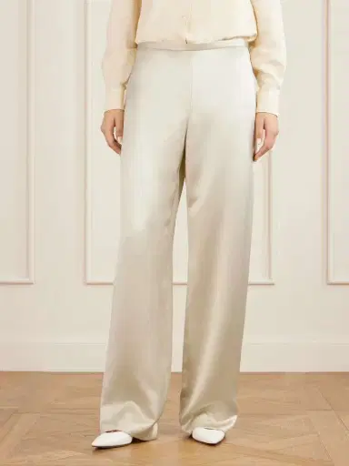 The Row Ardyn Hammered-silk Wide-leg Pants | Thumbnail 3 The Row Ardyn Hammered-silk Wide-leg Pants | Thumbnail 3