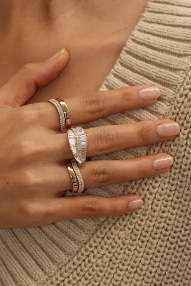 Anita Ko Sideways Palm Leaf Diamond Ring | Thumbnail 2 Anita Ko Sideways Palm Leaf Diamond Ring | Thumbnail 2