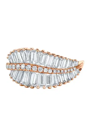Anita Ko Sideways Palm Leaf Diamond Ring | Thumbnail 1 Anita Ko Sideways Palm Leaf Diamond Ring | Thumbnail 1