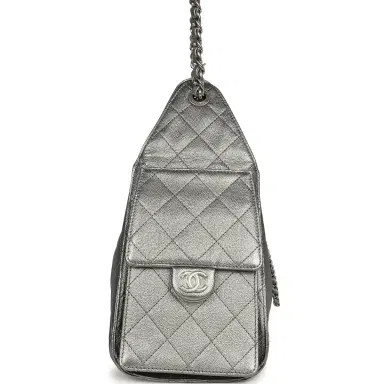 Chanel Chanel Small 25 Hobo Bag Metallic Anthracite Caviar Silver Hardware | Thumbnail 3 Chanel Chanel Small 25 Hobo Bag Metallic Anthracite Caviar Silver Hardware | Thumbnail 3