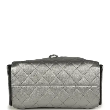 Chanel Chanel Small 25 Hobo Bag Metallic Anthracite Caviar Silver Hardware | Thumbnail 6 Chanel Chanel Small 25 Hobo Bag Metallic Anthracite Caviar Silver Hardware | Thumbnail 6