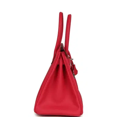 HERMÈS Hermes Birkin 30 Rose Extreme Epsom Palladium Hardware | Thumbnail 3 HERMÈS Hermes Birkin 30 Rose Extreme Epsom Palladium Hardware | Thumbnail 3