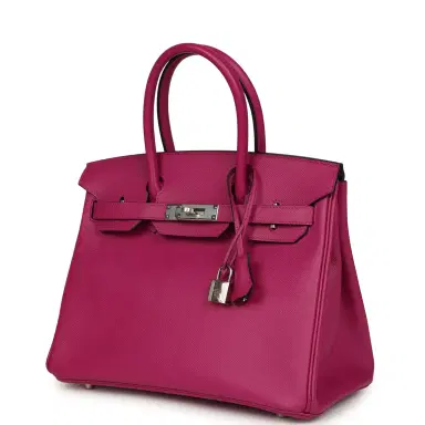 HERMÈS Hermes Birkin 30 Rose Poupre Epsom Palladium Hardware | Thumbnail 5 HERMÈS Hermes Birkin 30 Rose Poupre Epsom Palladium Hardware | Thumbnail 5