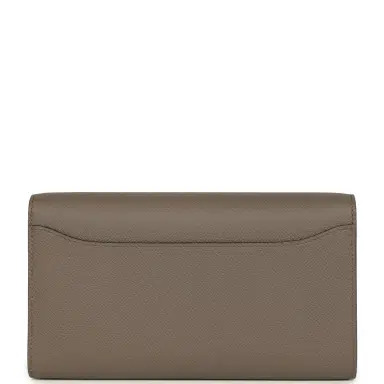 HERMÈS Hermes Constance Wallet To Go Etain Epsom Gold Hardware | Thumbnail 4 HERMÈS Hermes Constance Wallet To Go Etain Epsom Gold Hardware | Thumbnail 4