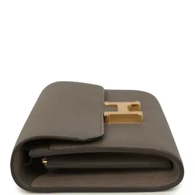 HERMÈS Hermes Constance Wallet To Go Etain Epsom Gold Hardware | Thumbnail 5 HERMÈS Hermes Constance Wallet To Go Etain Epsom Gold Hardware | Thumbnail 5