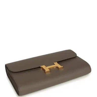 HERMÈS Hermes Constance Wallet To Go Etain Epsom Gold Hardware | Thumbnail 6 HERMÈS Hermes Constance Wallet To Go Etain Epsom Gold Hardware | Thumbnail 6