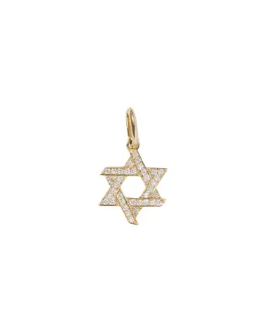 Jennifer Fisher Star of David Charm with Pavé White Diamonds | Thumbnail 1 Jennifer Fisher Star of David Charm with Pavé White Diamonds | Thumbnail 1