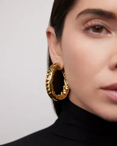 Jennifer Fisher 1.5 Maeve Baby Hoops | Thumbnail 2 Jennifer Fisher 1.5 Maeve Baby Hoops | Thumbnail 2