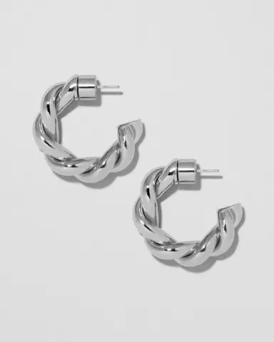 Jennifer Fisher Twisted Lilly Huggies | Thumbnail 2 Jennifer Fisher Twisted Lilly Huggies | Thumbnail 2