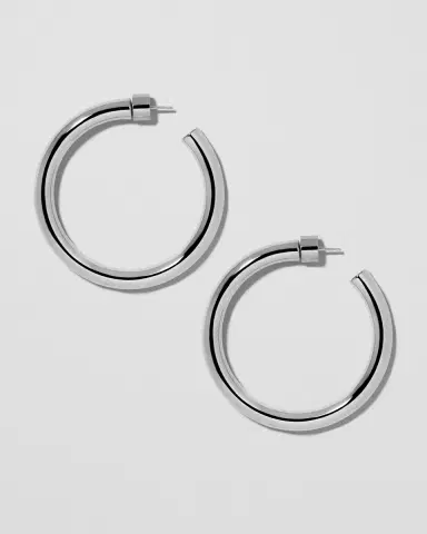 Jennifer Fisher 1.5 Natasha Baby Hoops | Thumbnail 2 Jennifer Fisher 1.5 Natasha Baby Hoops | Thumbnail 2