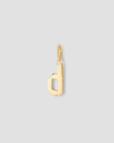 Jennifer Fisher Lower Case Gothic Letter Charm in 14K | Thumbnail 3 Jennifer Fisher Lower Case Gothic Letter Charm in 14K | Thumbnail 3
