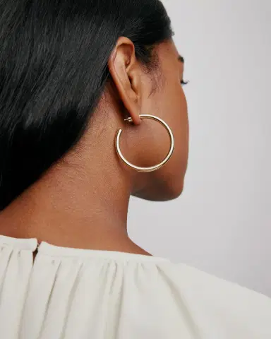 Jennifer Fisher 1.5 Lilly Baby Hoops | Thumbnail 2 Jennifer Fisher 1.5 Lilly Baby Hoops | Thumbnail 2