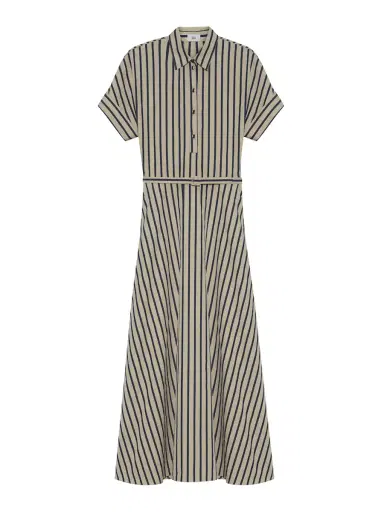 Adam Lippes Sadie Striped Poplin Shirtdress | Thumbnail 1 Adam Lippes Sadie Striped Poplin Shirtdress | Thumbnail 1