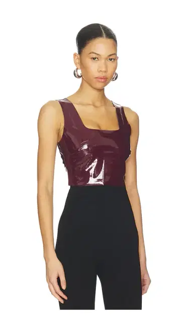Commando Faux Patent Leather Crop Top | Thumbnail 2 Commando Faux Patent Leather Crop Top | Thumbnail 2