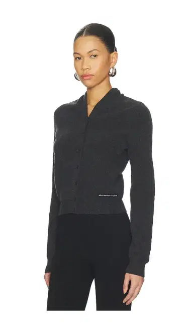 Alexander Wang Knit Logo Cardigan | Thumbnail 2 Alexander Wang Knit Logo Cardigan | Thumbnail 2
