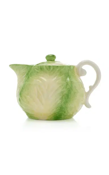 Moda Domus Handcrafted Ceramic Cabbage Tea Pot - Green | Thumbnail 1 Moda Domus Handcrafted Ceramic Cabbage Tea Pot - Green | Thumbnail 1