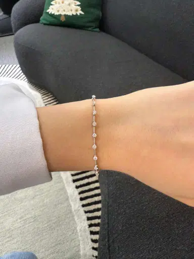 Wish Fine Jewelry 1.25ct Diamond 18K Gold Link Tennis Bracelet | Thumbnail 3 Wish Fine Jewelry 1.25ct Diamond 18K Gold Link Tennis Bracelet | Thumbnail 3